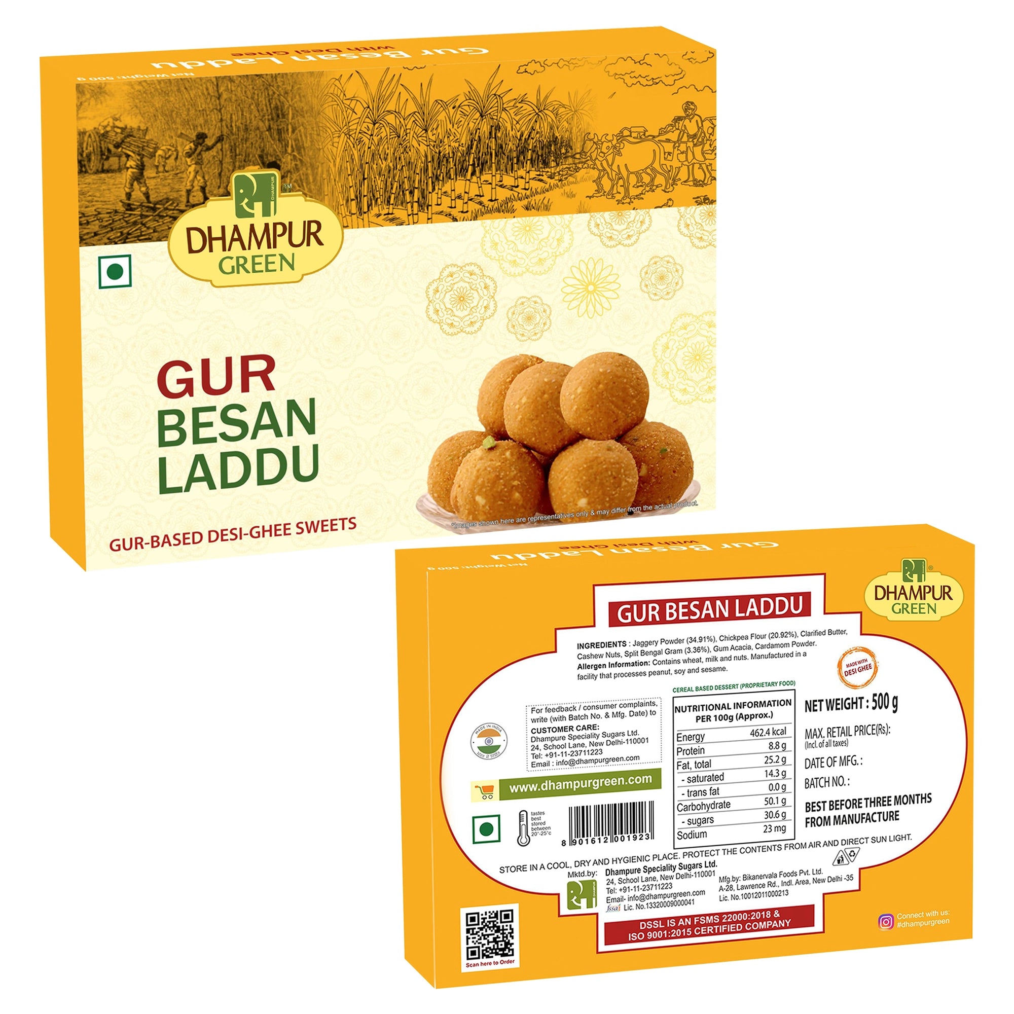 Jaggery Sweets Gift Combo – Free Desi Khand - Dhampur Green
