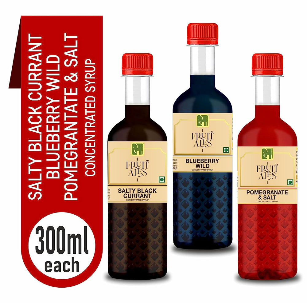 
                  
                    Kids Mocktail Syrup - Black Currant, Blueberry & Pomegranate Salt for House Parties - (3x300ml)
                  
                