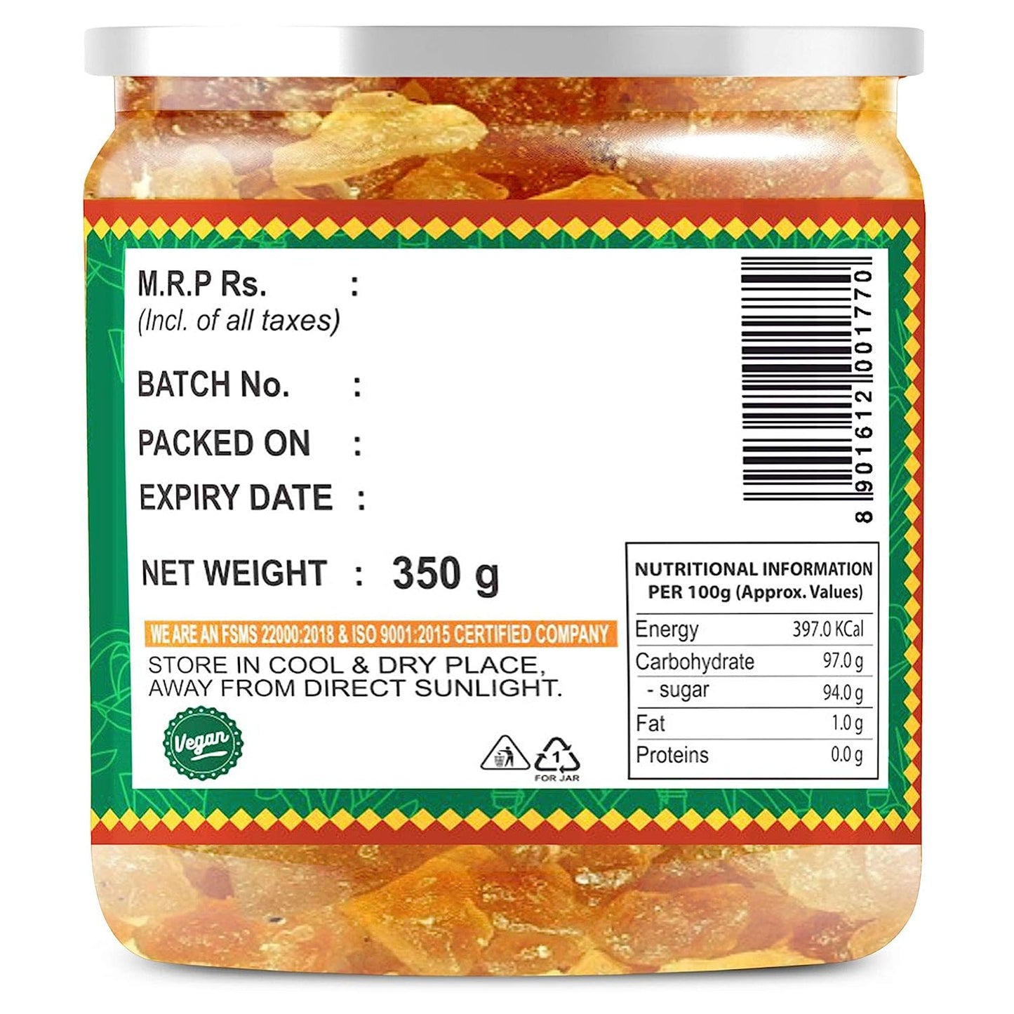 
                  
                    Palm Candy/Palm Mishri (Tal Mishri) 350g
                  
                