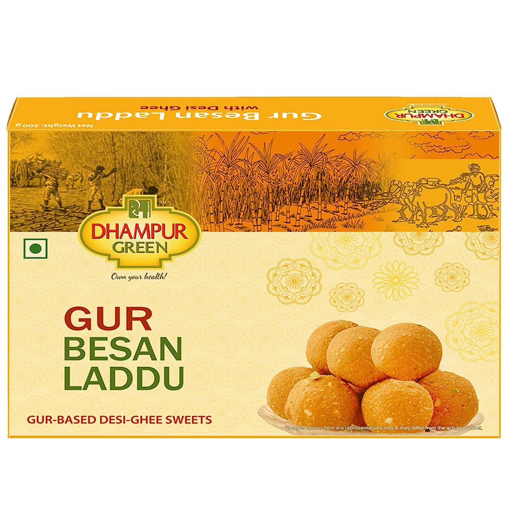 
                  
                    Diwali Celebrations Gift Box - Sweets Gur Panjiri Laddoo and Gur Besan Laddoo
                  
                