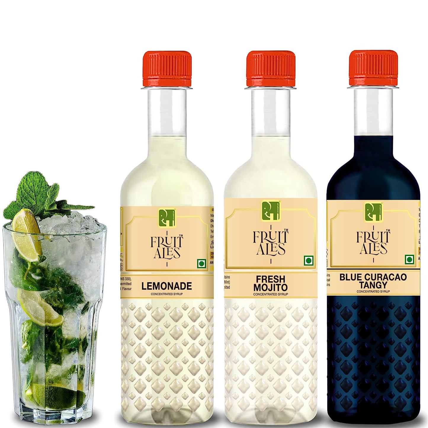 
                  
                    Mocktail Syrup Mixer - Blue Curacao, Fresh Mojito & Lemonade Syrup - (3x300ml)
                  
                
