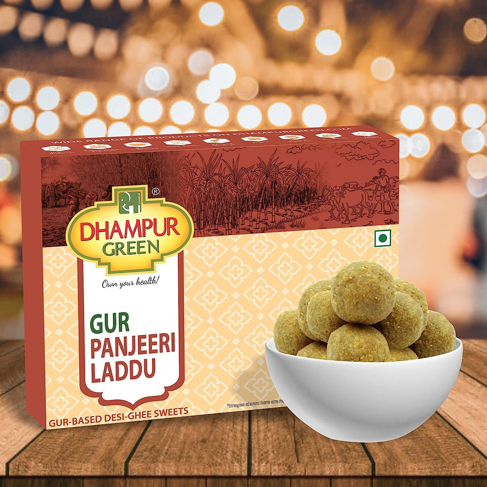 
                  
                    Diwali Celebrations Gift Box - Sweets Gur Panjiri Laddoo and Gur Besan Laddoo
                  
                