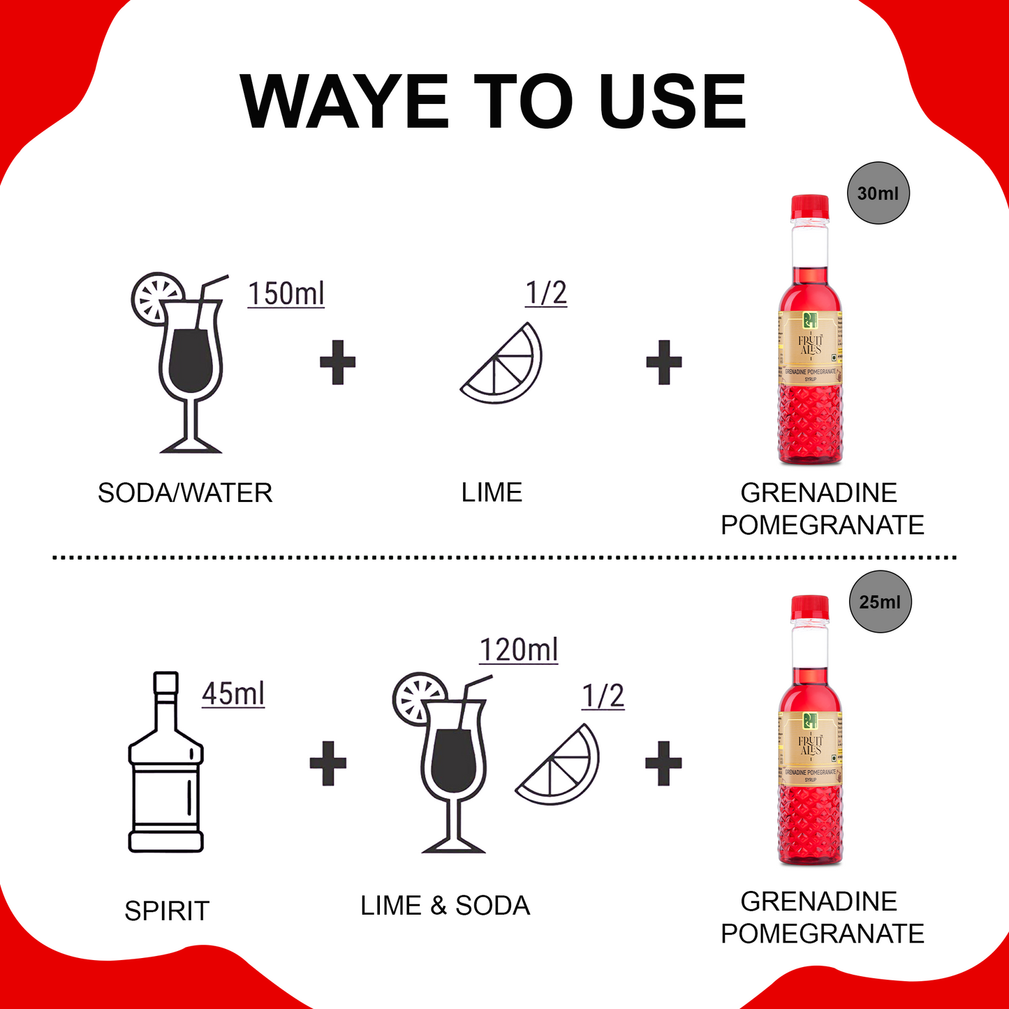 
                  
                    Grenadine Pomegranate Mocktail Bar Syrup 300ml
                  
                