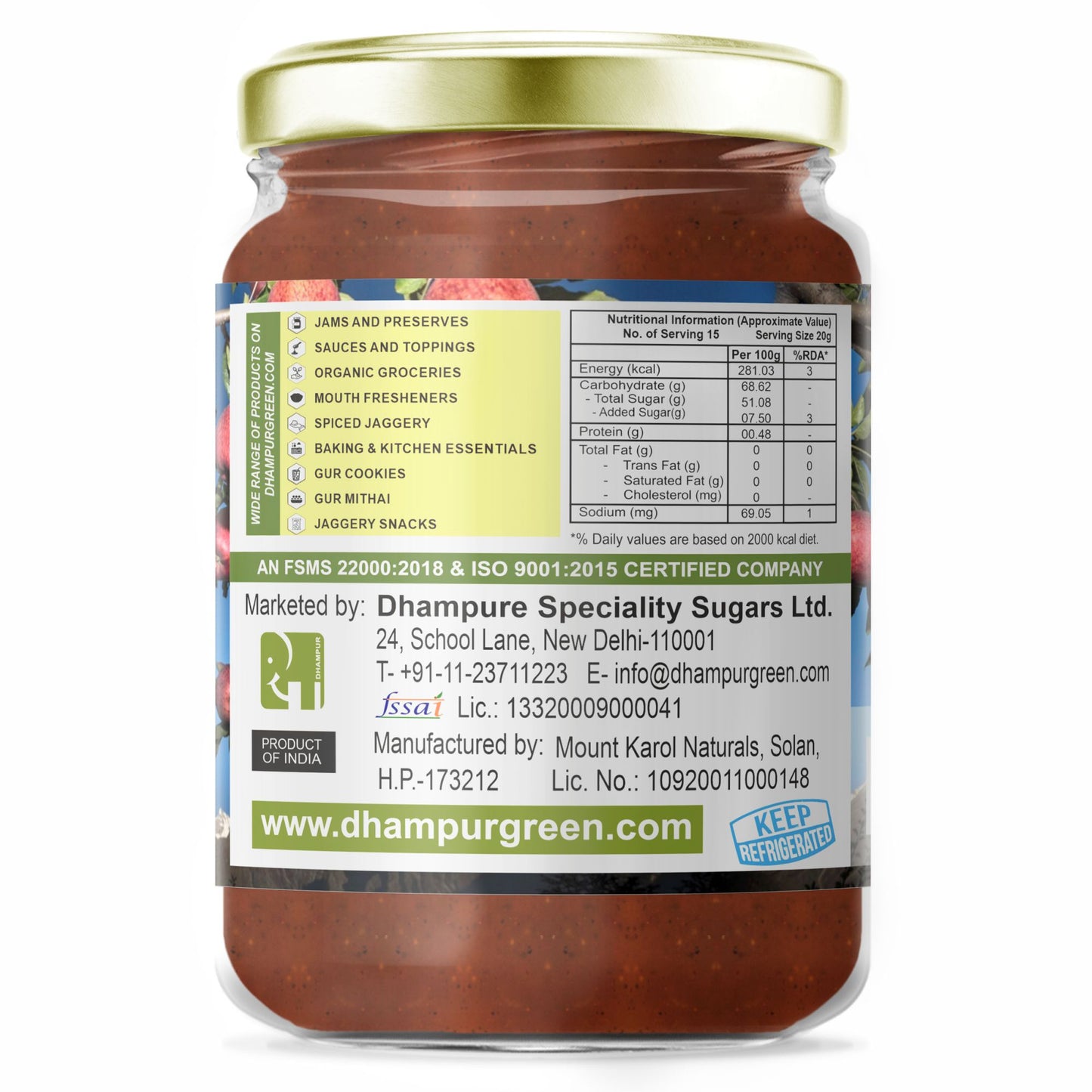 
                  
                    Spiced Apple Fruit Spread from Himalayas 300g
                  
                