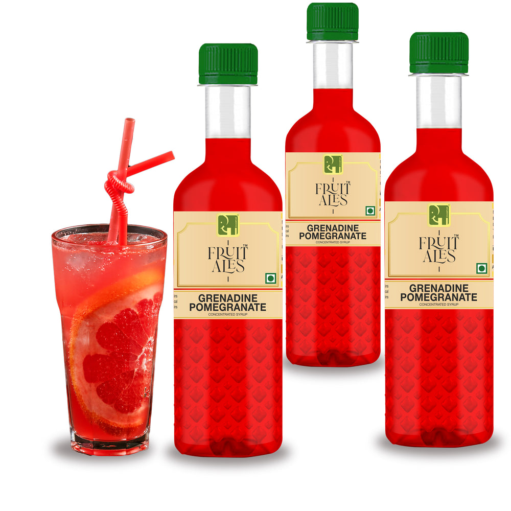 Grenadine Pomegranate Mocktail Cocktail Vodka, Rum, Gin Bar Mixer (3x300ml)