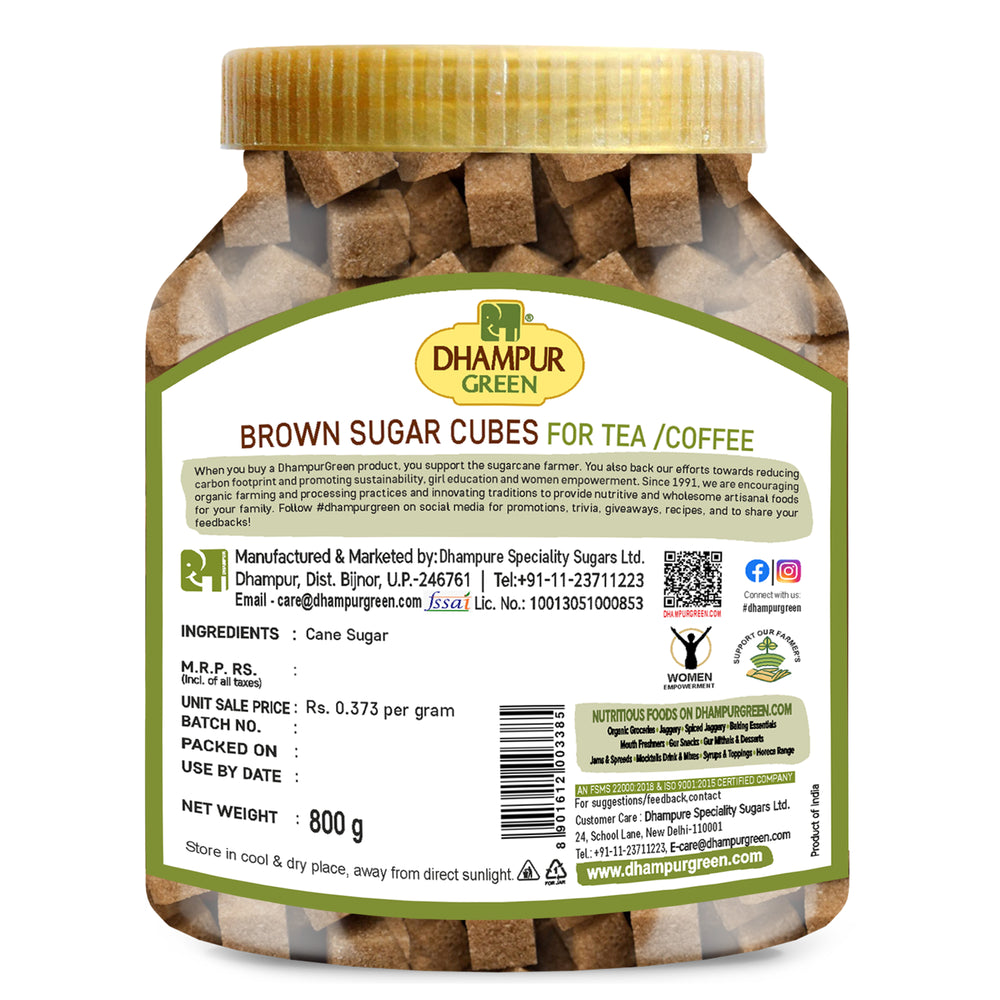 
                  
                    Brown Sugar Cubes (Rough Cut) - 800g
                  
                