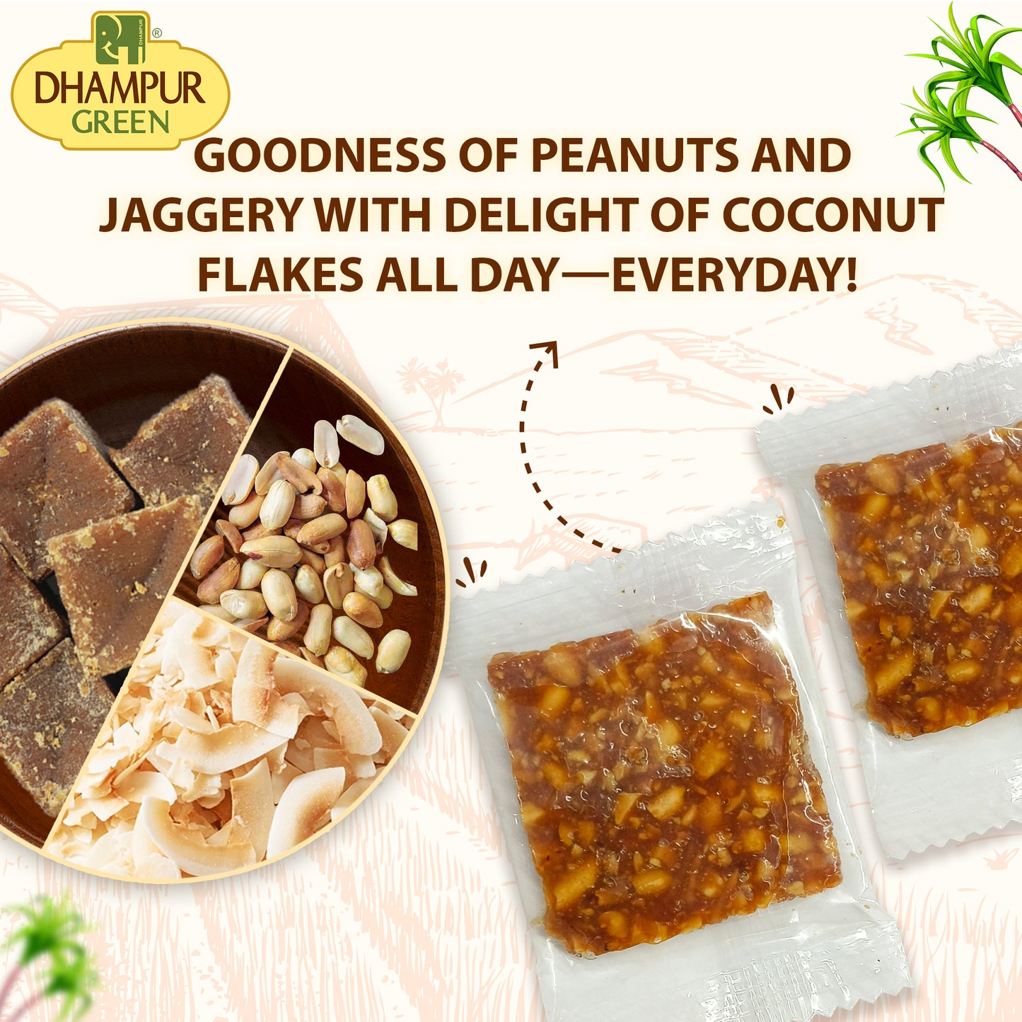 
                  
                    COCONUT PEANUT CHIKKI -500g
                  
                