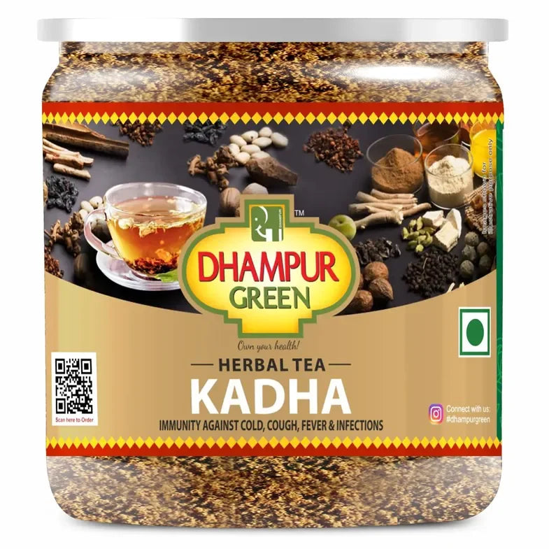 Dhampur Green Herbal Kadha Infusion with spiced jaggery — 250 g pack
