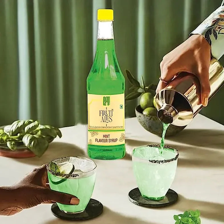 Fresh Mint Mocktail Syrup 750ml - Dhampur Green