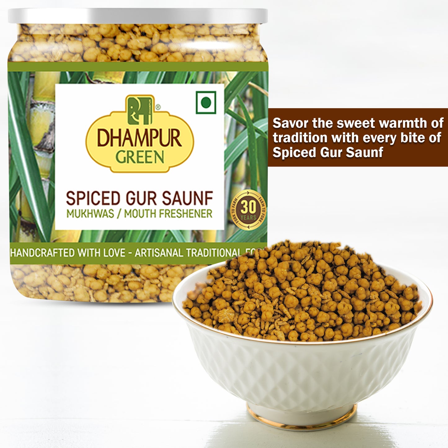
                  
                    Dhampur Green Flavorful Wellness Combo-Spiced Gur, Haldi Masala Gur, Spiced Jaggery, Kalimirch-Sonth, Herbal Kadha Infusion for Kadha-1200G
                  
                