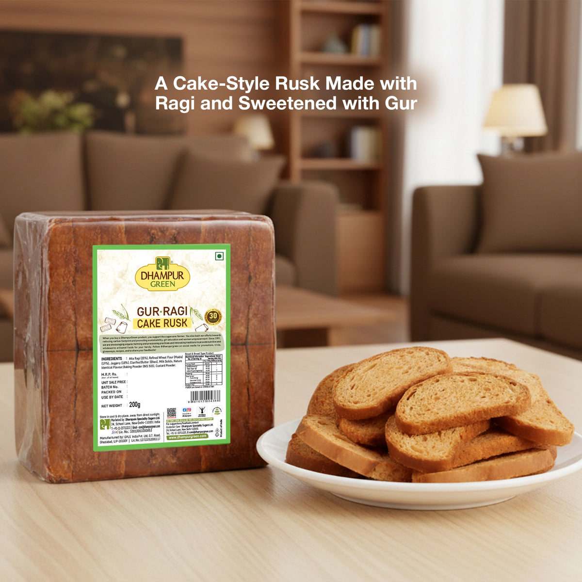 Jaggery Rusk Jaggery Rusk & Cookies | Dhampur Green