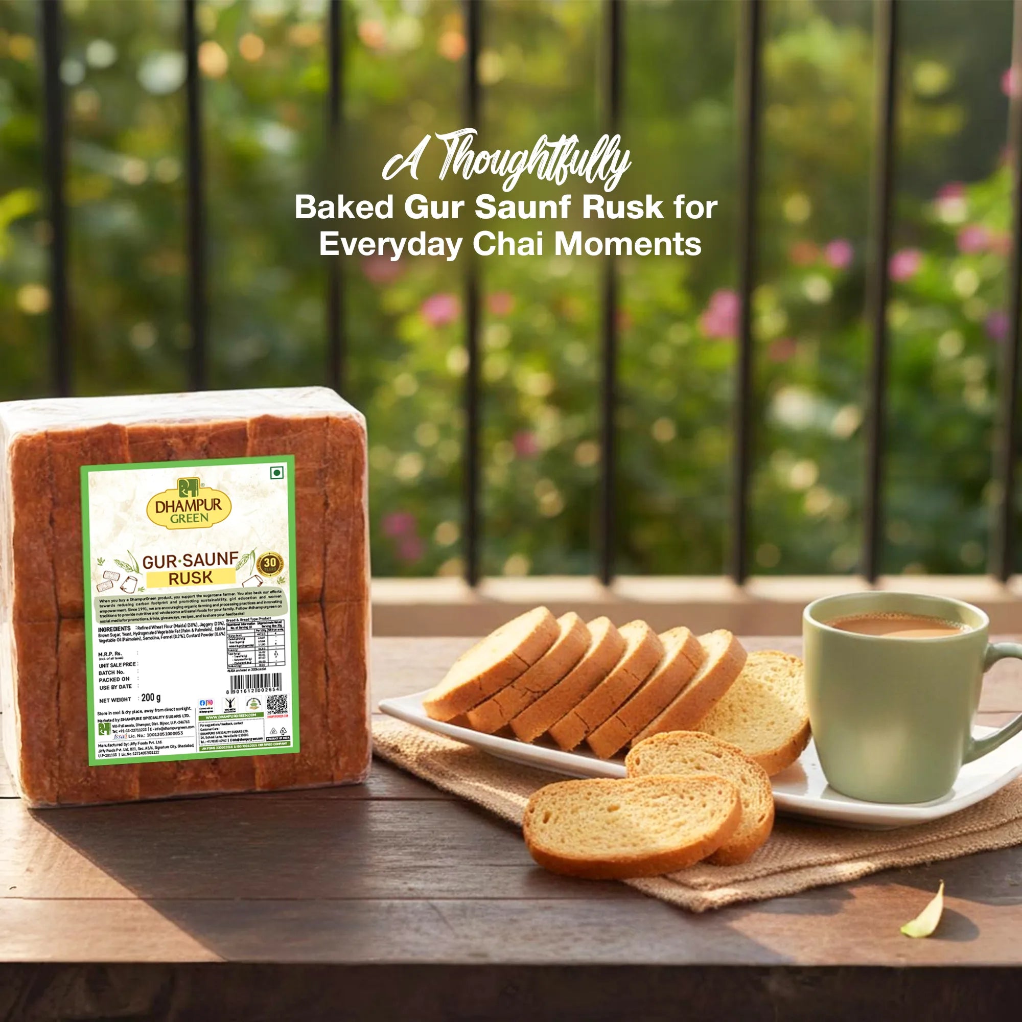 Gur Saunf Rusk 200gm – DhampurGreen Premium Rusks – Dhampur Green