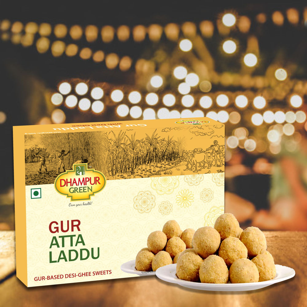 
                  
                    Gur Laddu Gift Pack: Atta Laddu 500g, Besan Laddu 500g, Gur Chana 150g
                  
                