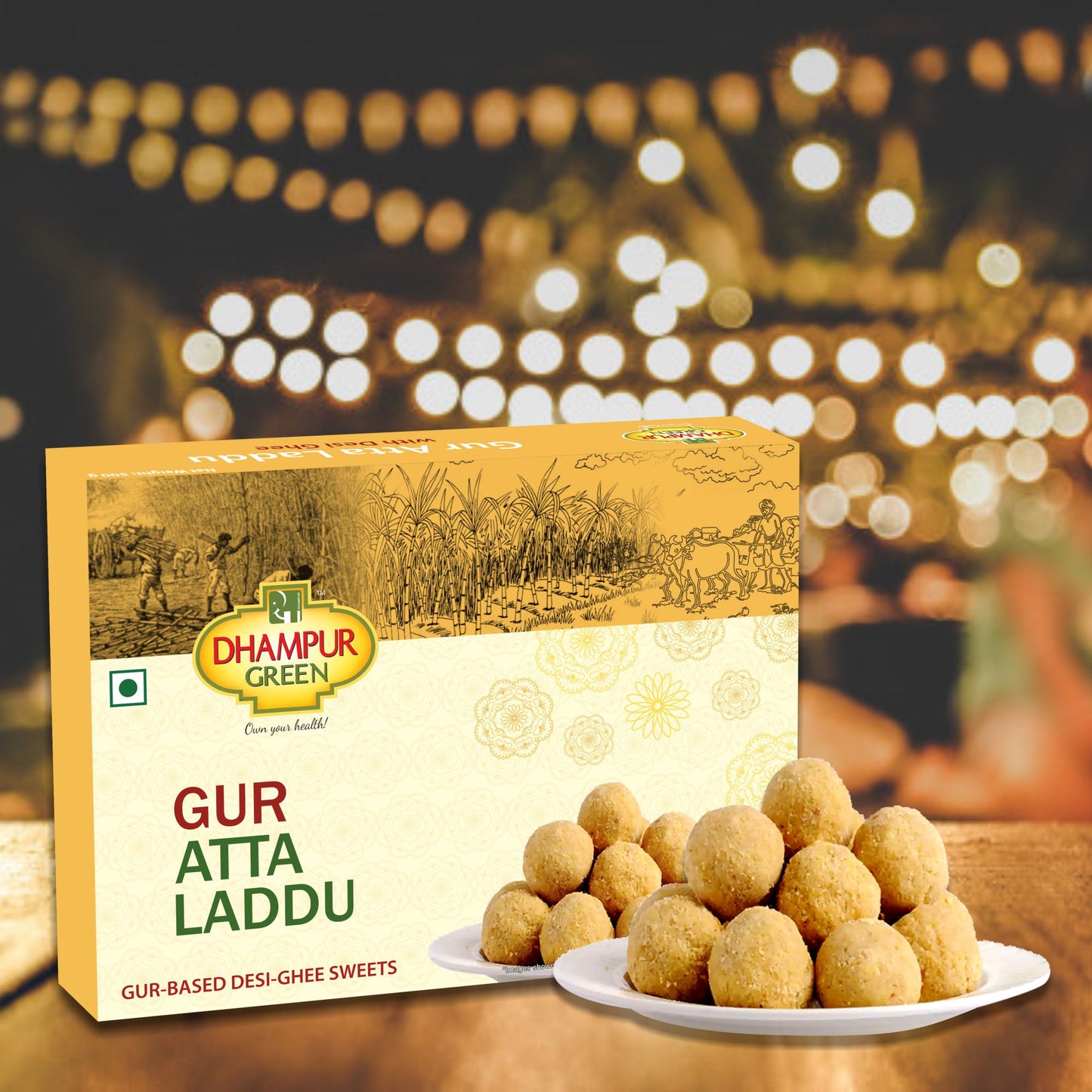 
                  
                    Gur Laddu Gift Pack: Atta Laddu 500g, Besan Laddu 500g, Gur Chana 150g
                  
                