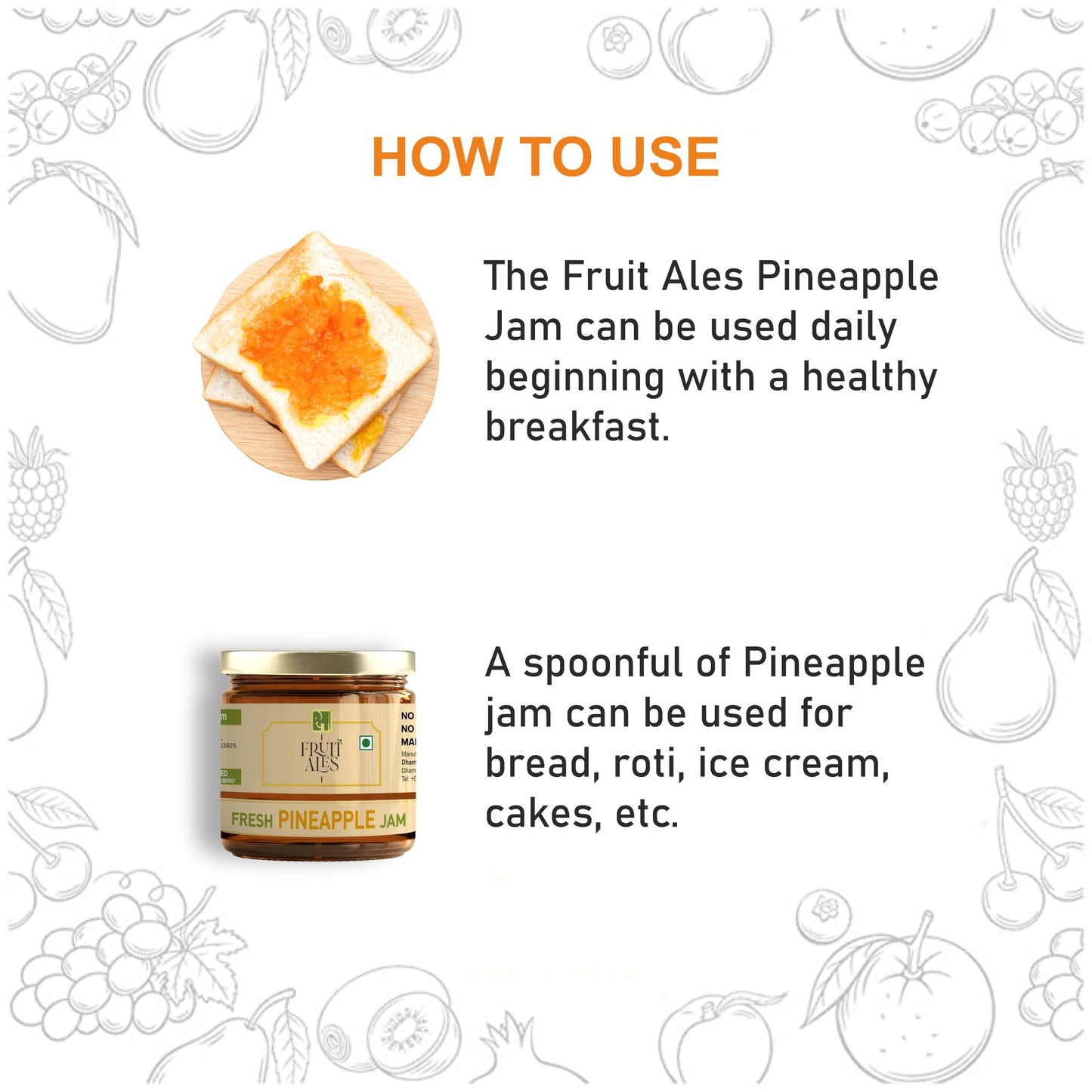 
                  
                    Fresh Pineapple Fruit Jam, 400g
                  
                