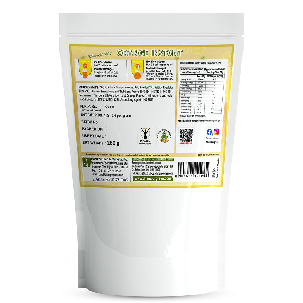 
                  
                    Orange Instant Fruits Drink, 250g
                  
                