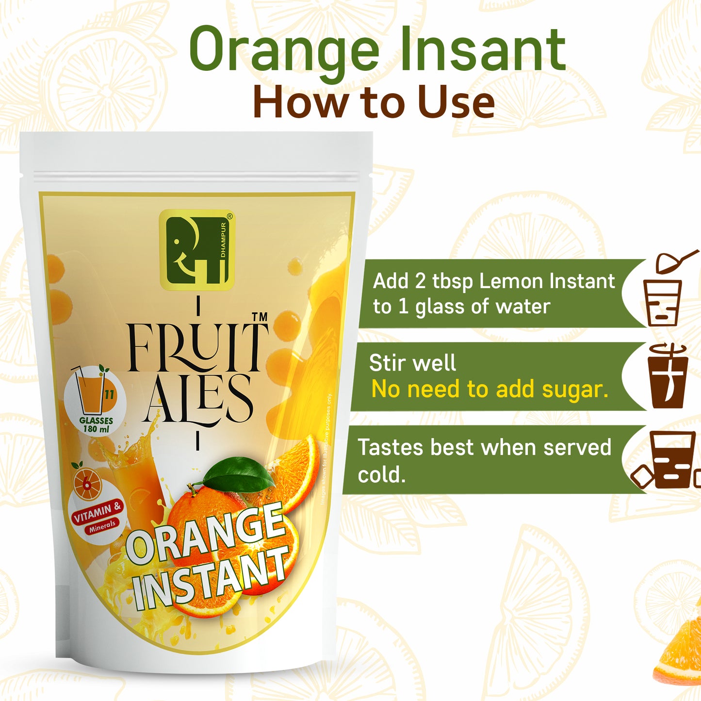
                  
                    Orange Instant Fruits Drink, 250g
                  
                