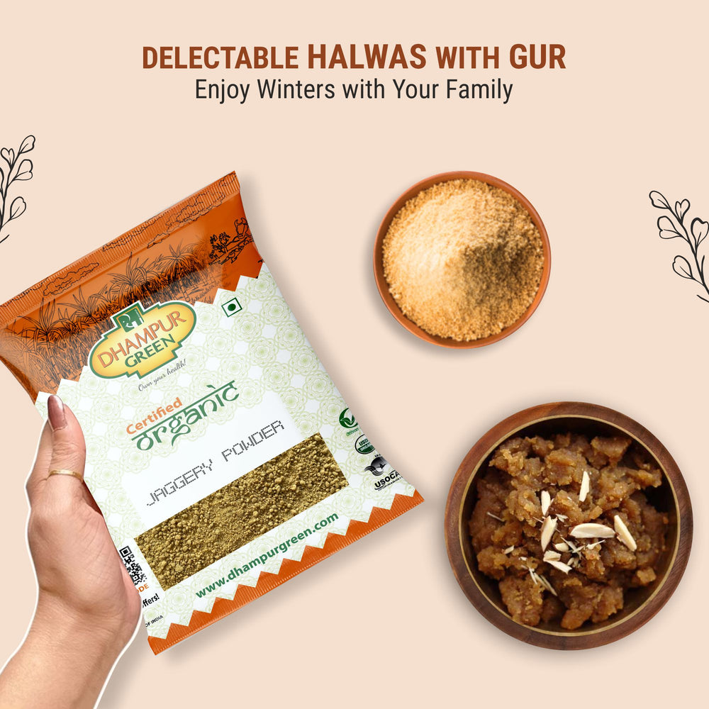 
                  
                    Organic Jaggery Powder (2x800g) & Sulphurless Desi Khand (2x1kg)
                  
                