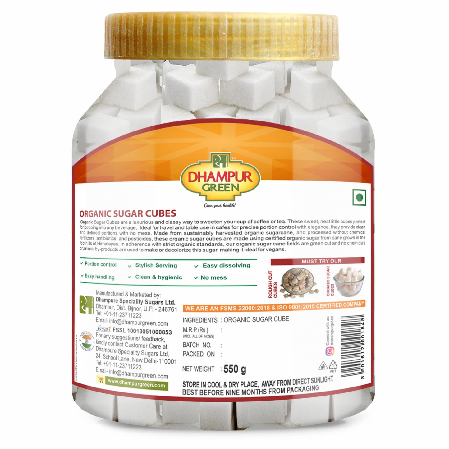 
                  
                    Organic Sugar Cubes 550gm
                  
                