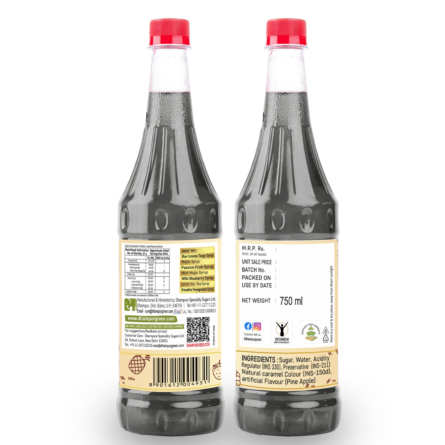 
                  
                    Pine Fruit Beer Mocktail Syrup, 735ml
                  
                