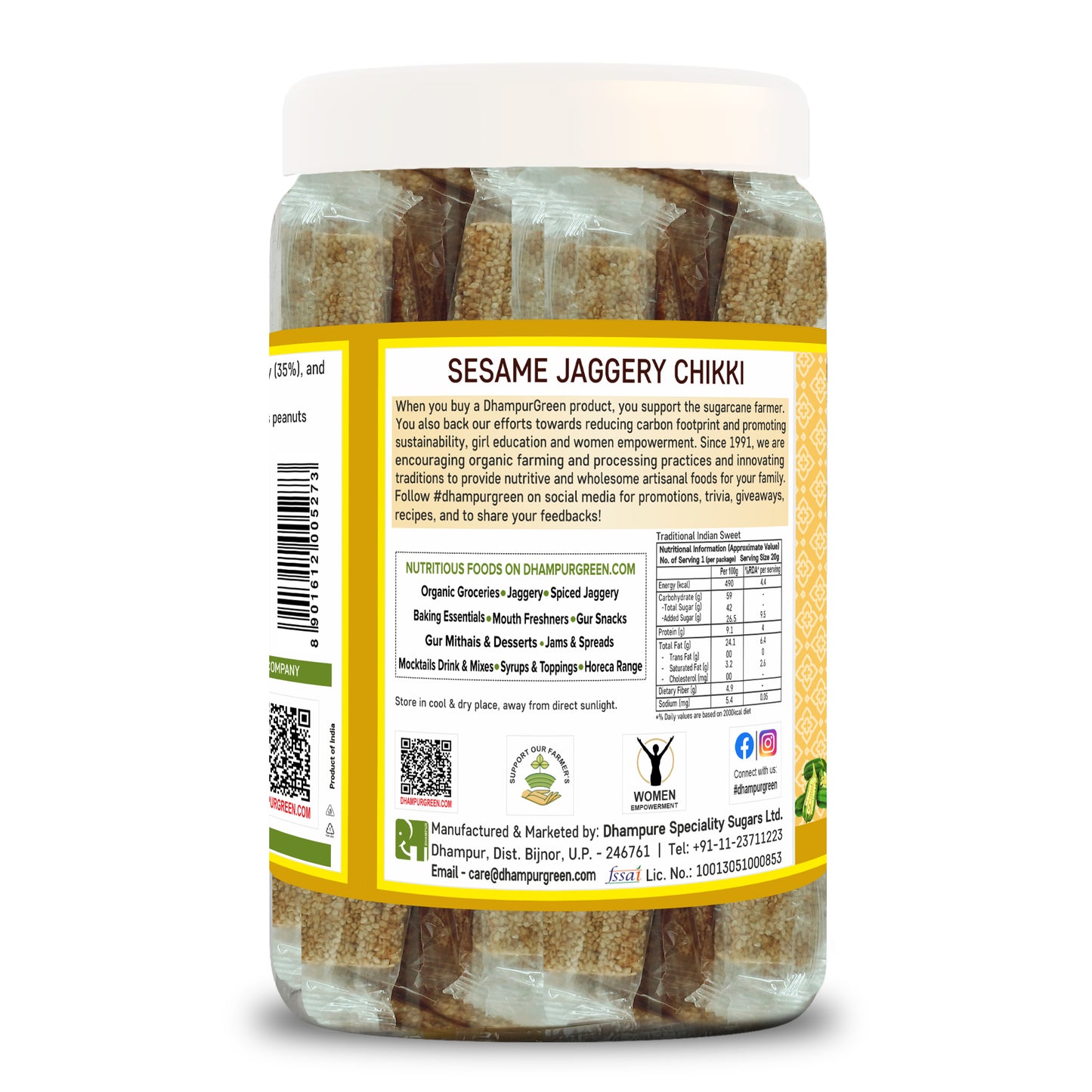 
                  
                    SESAME JAGGERY CHIKKI 500 G
                  
                