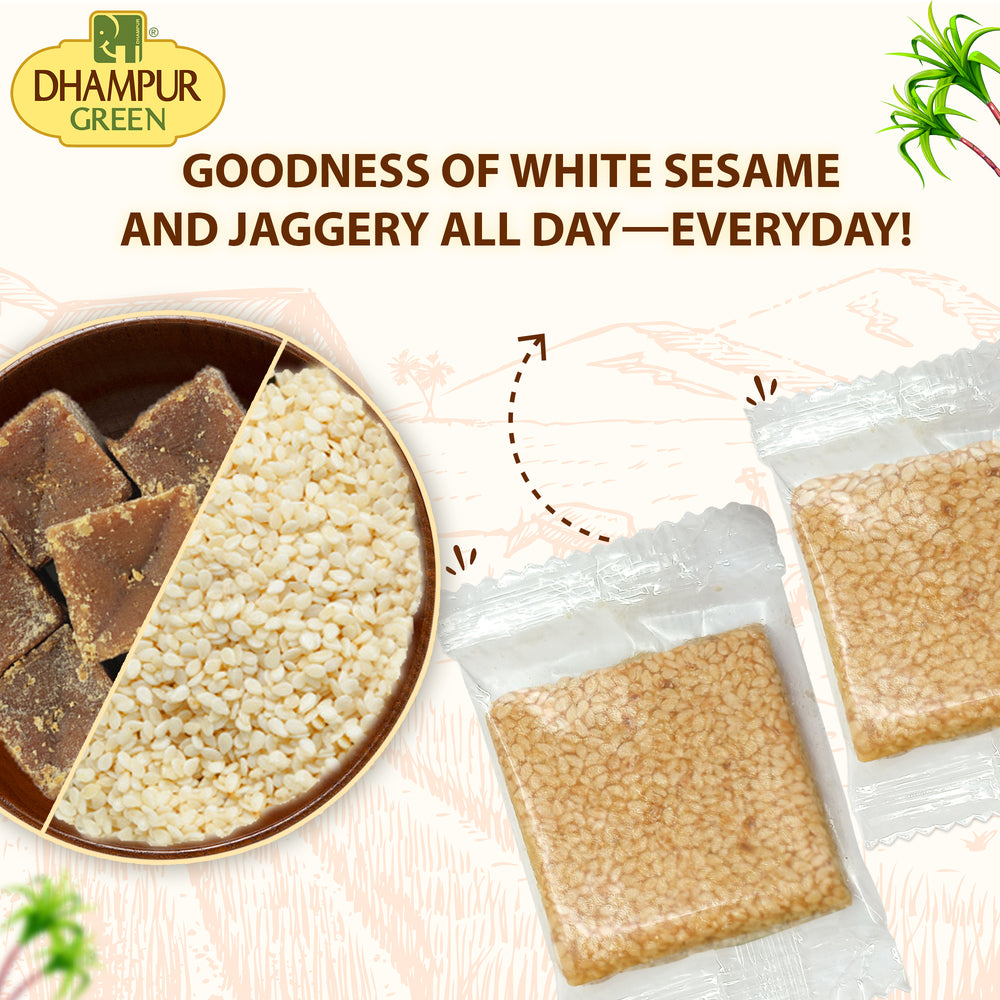 
                  
                    SESAME JAGGERY CHIKKI 500 G
                  
                