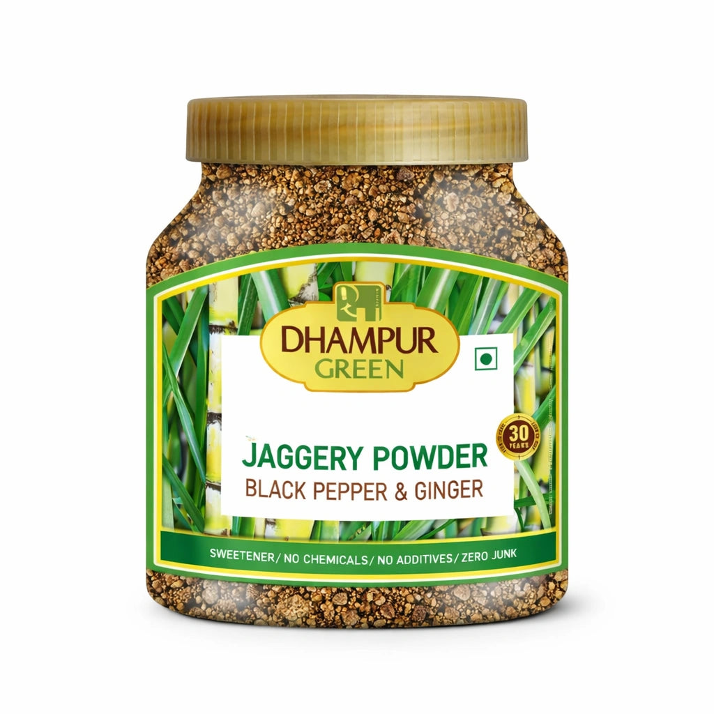 Spiced Jaggery Black Pepper & Ginger, 700gm - Dhampur Green