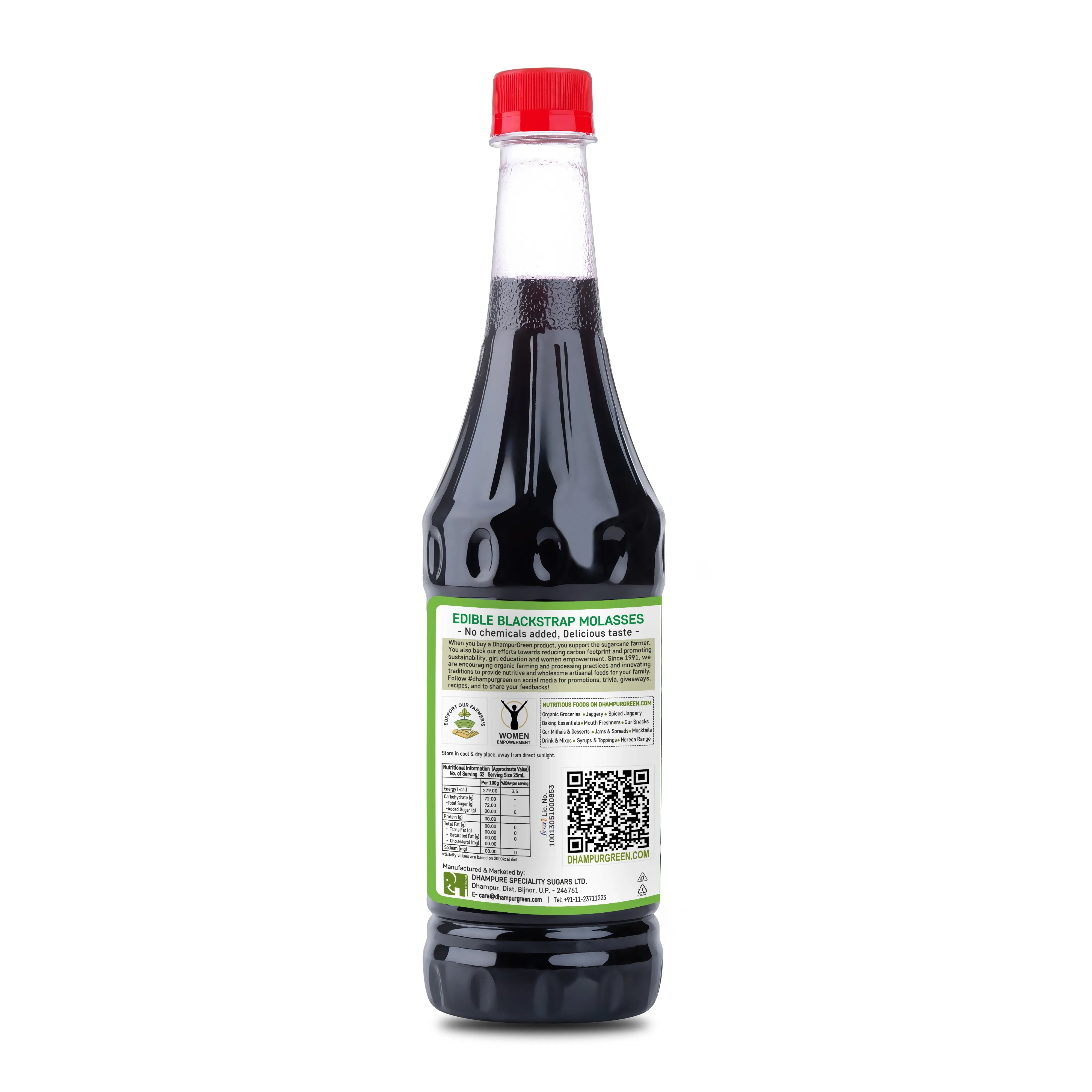 Blackstrap Molasses 800ml (Edible) – Dhampur Green