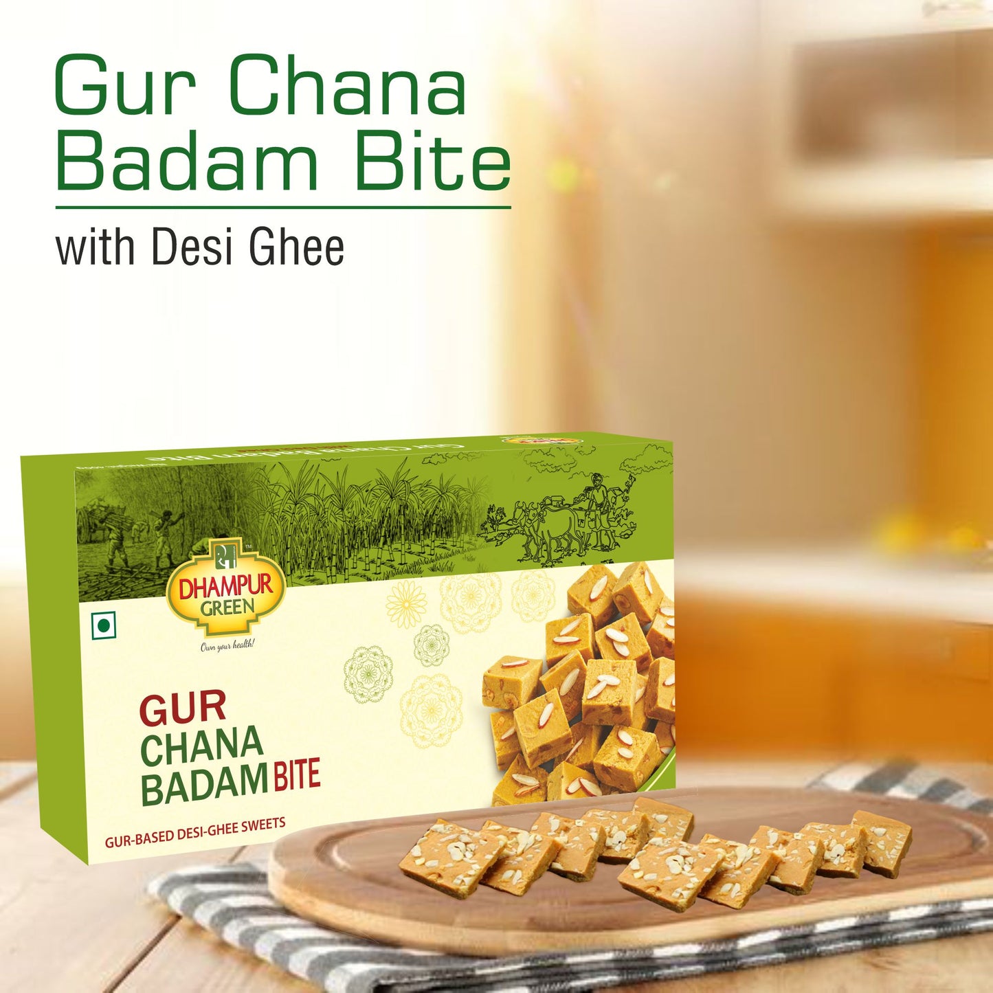 Gur Chana Badam Bite