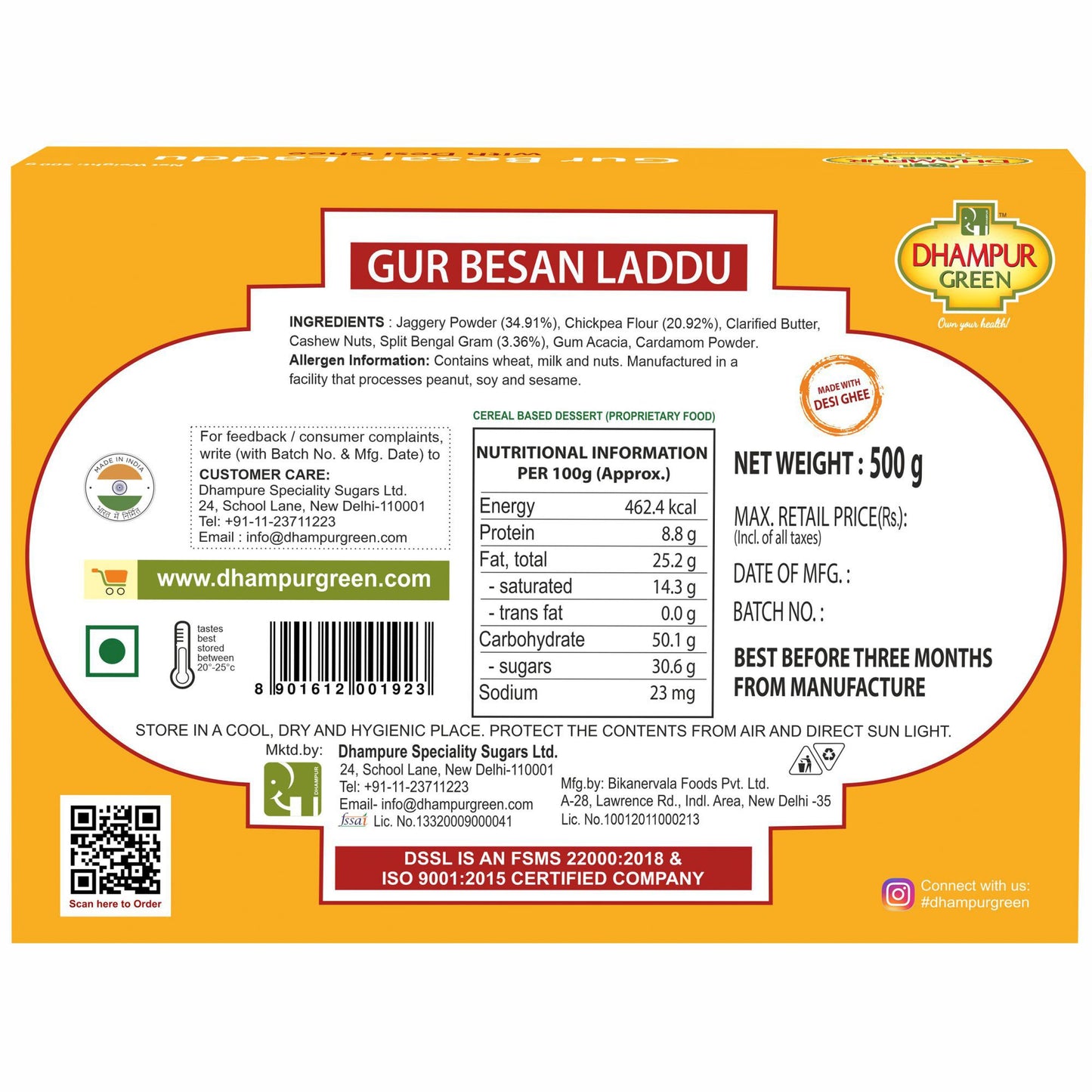 
                  
                    Gur Chana Badam Bite 400g + Gur Besan Laddu 500g
                  
                