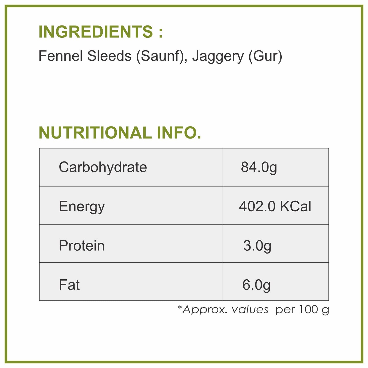 
                  
                    Gur Saunf 250g
                  
                