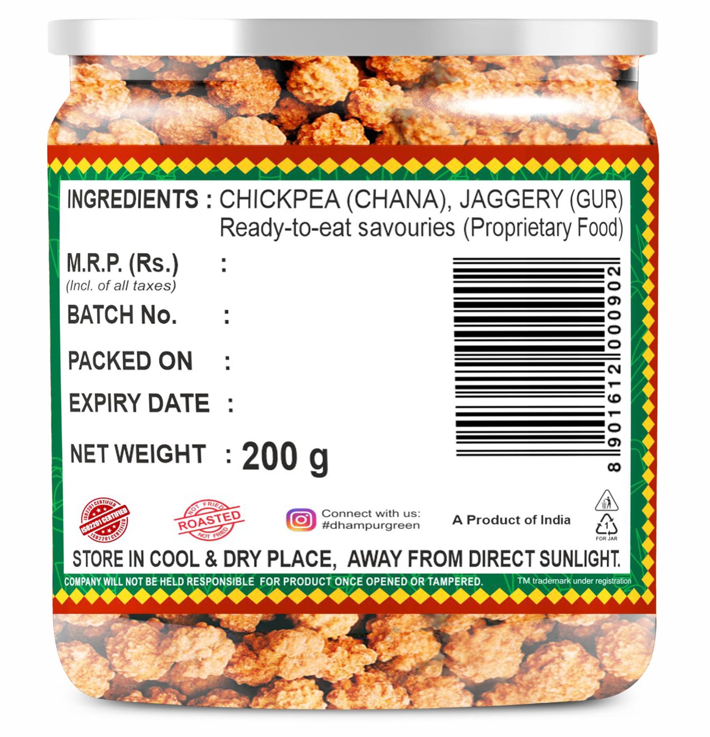 
                  
                    Gur Chana 200g Pack of 2 
                  
                