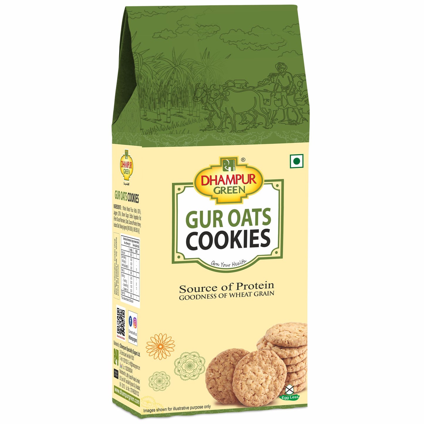 
                  
                    Gur Oats Jaggery Cookies 200gm
                  
                