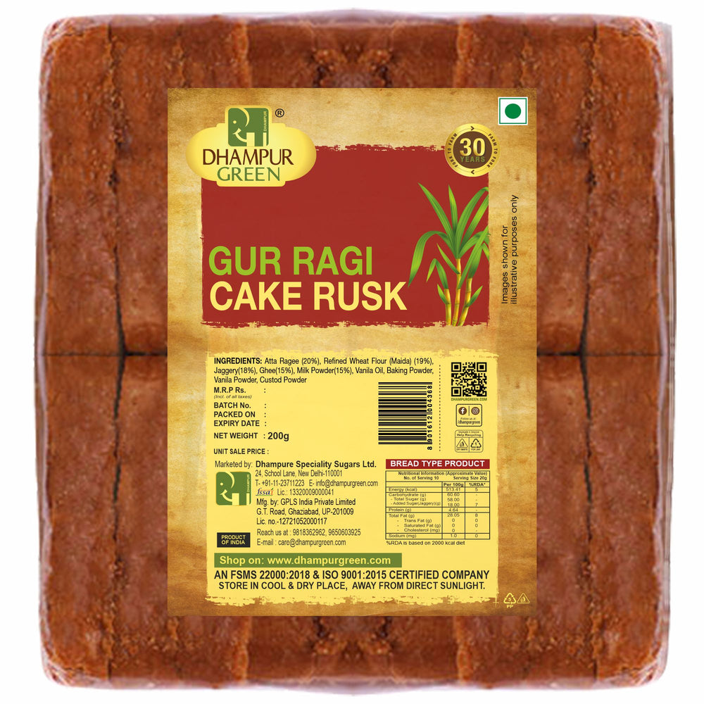 
                  
                    Gur Ragi Cake Rusk 200gm
                  
                