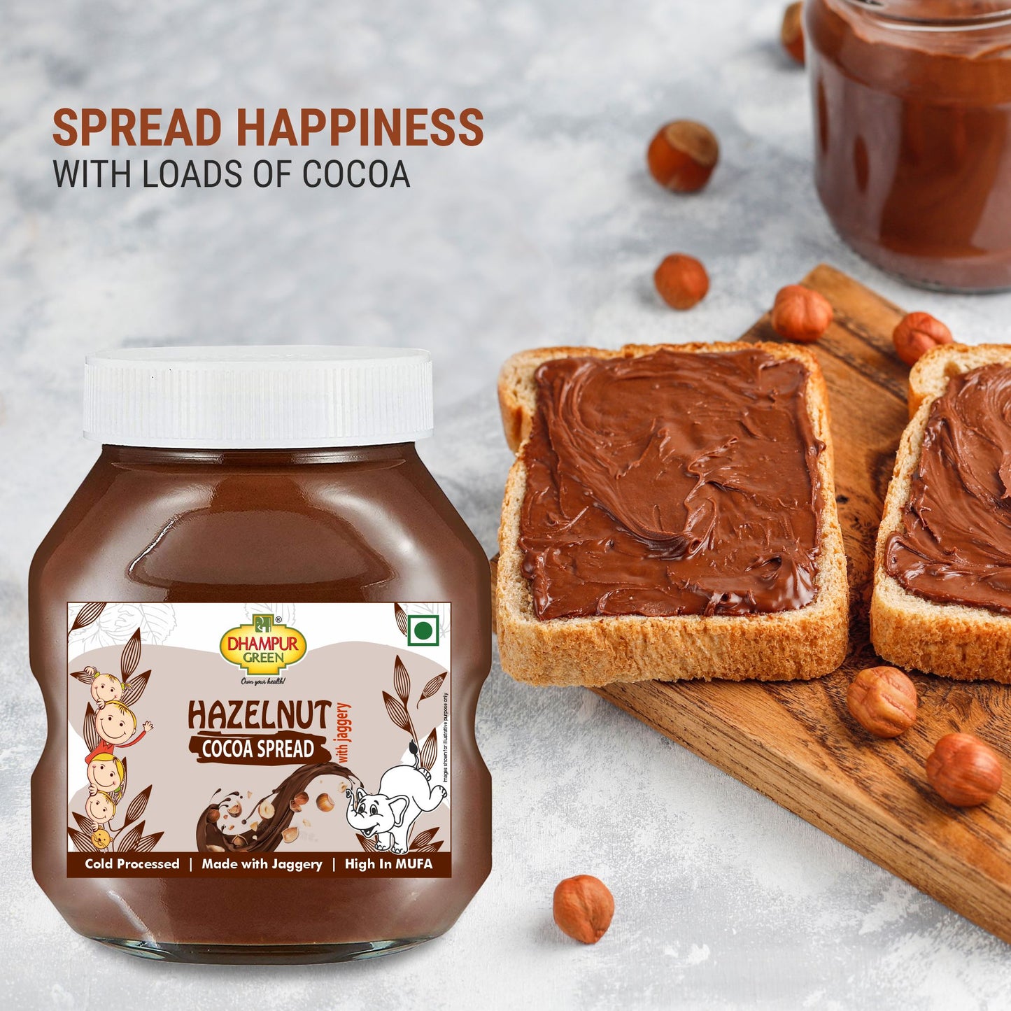 
                  
                    Hazelnut Cocoa Spread with Jaggery 300g
                  
                