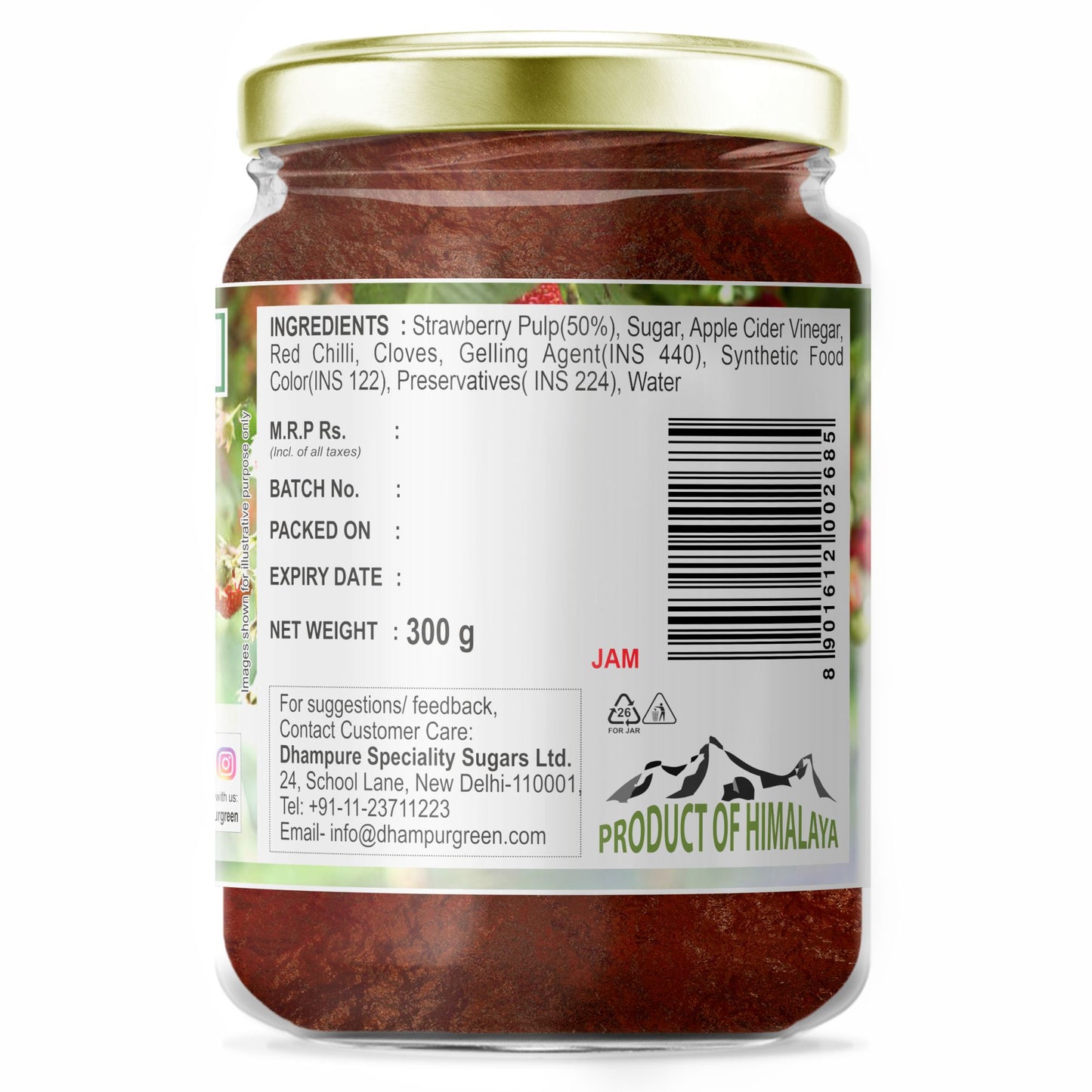 
                  
                    Strawberry Spicy Spread from Himalayas 300g
                  
                