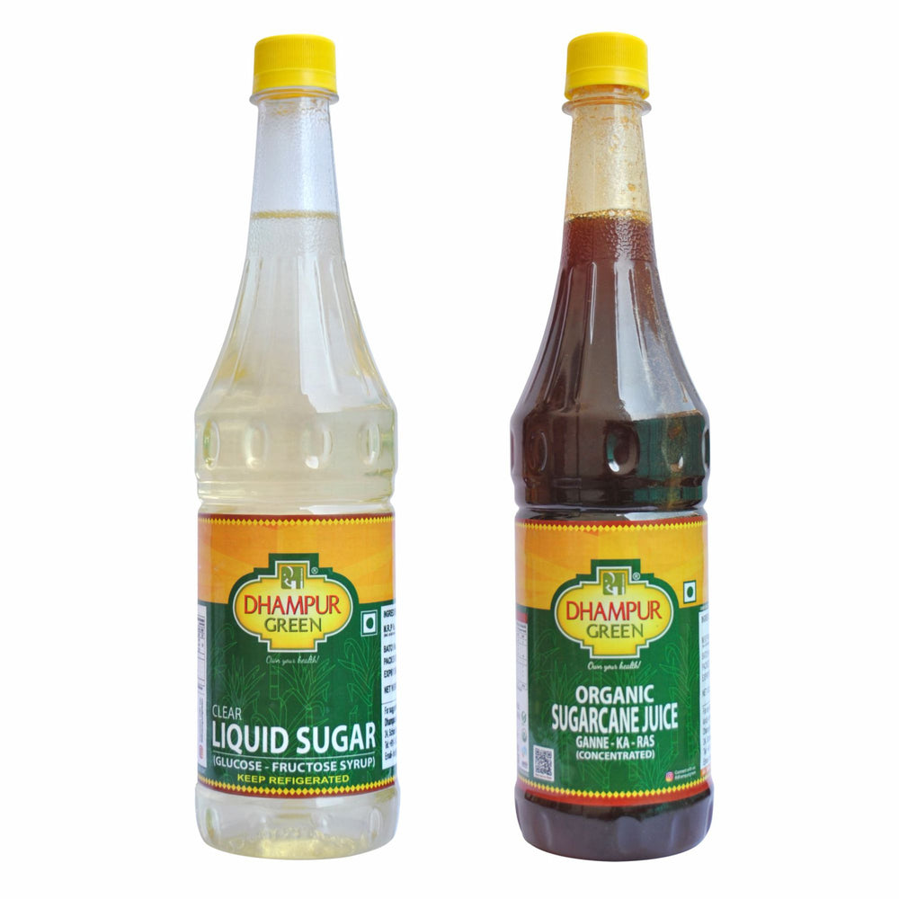 
                  
                    Organic Sugarcane Juice (735ml) & Liquid Sugar (725ml)
                  
                